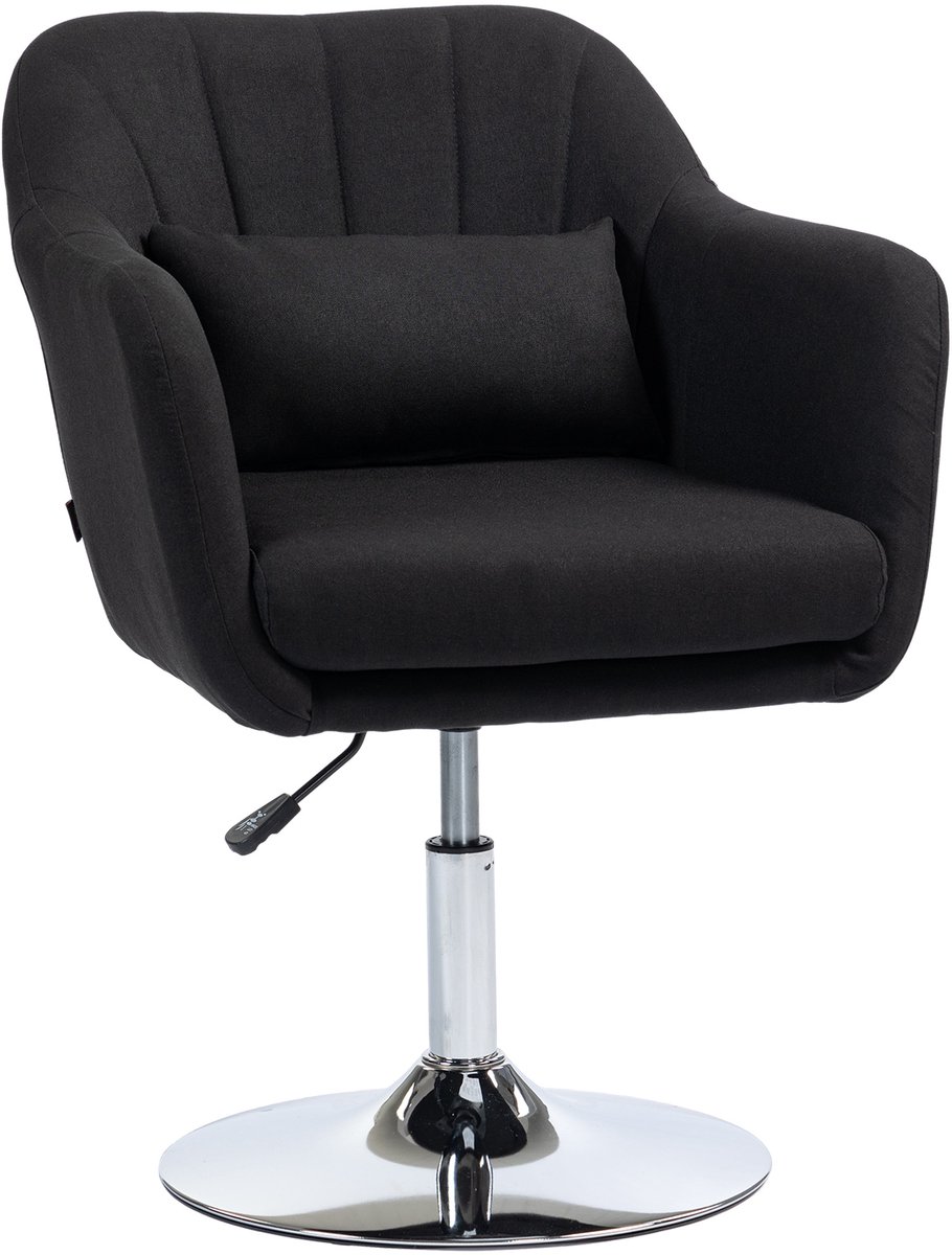 HOMCOM-Sessel-Polyester-60B x 60T x 79-91H cm-Schwarz