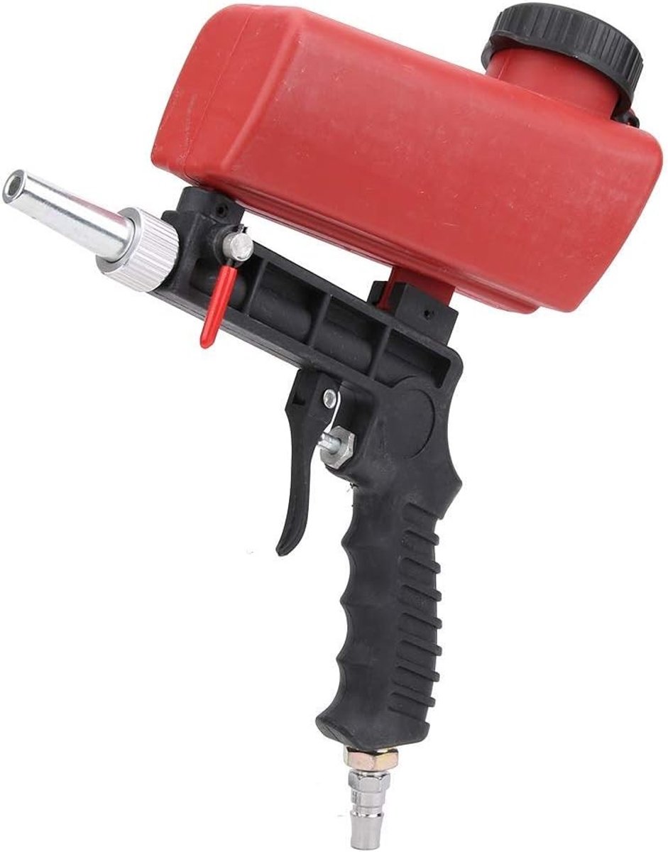 Pneumatische zandstraalmachine voor het verwijderen van roest, polijsten en zandstralen, 90PSI, compact en draagbaar