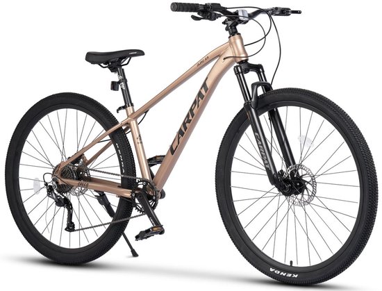 Mountainbike 29 inch - Hardtail MTB Heren - Aluminium MTB Hydraulische Remmen-1x9 Shimano - 29 inch- 80mm Voorvork- - Offroad Bruin/Zwart — afbeelding 4
