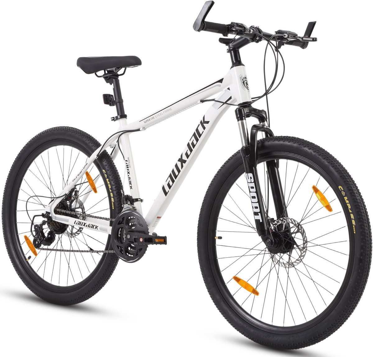 Mountainbike 26 inch Hardtail MTB met 21 versnellingen en MTB-MTB met schijfrem 26 inch- 21 versnellingen- Off-road Wit
