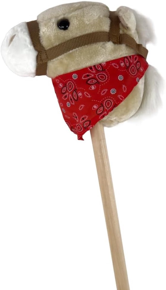 Hobbyhorse Hoofdstel - Wit - 80 cm - Met Geluiden - Voor Kinderen