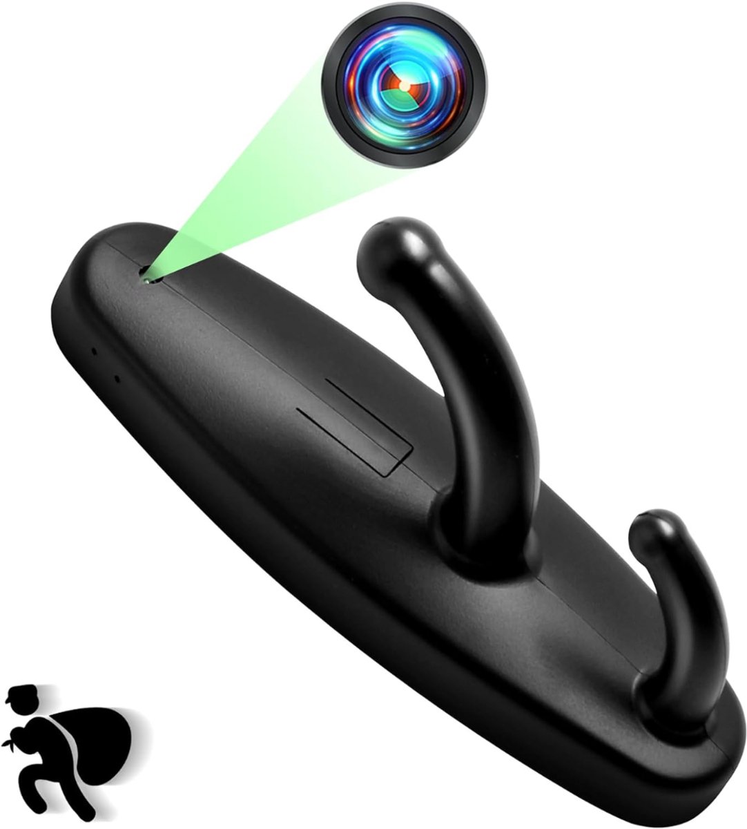 CRLYN® Verborgen Camera - Spy Camera - Spionage - Zwart