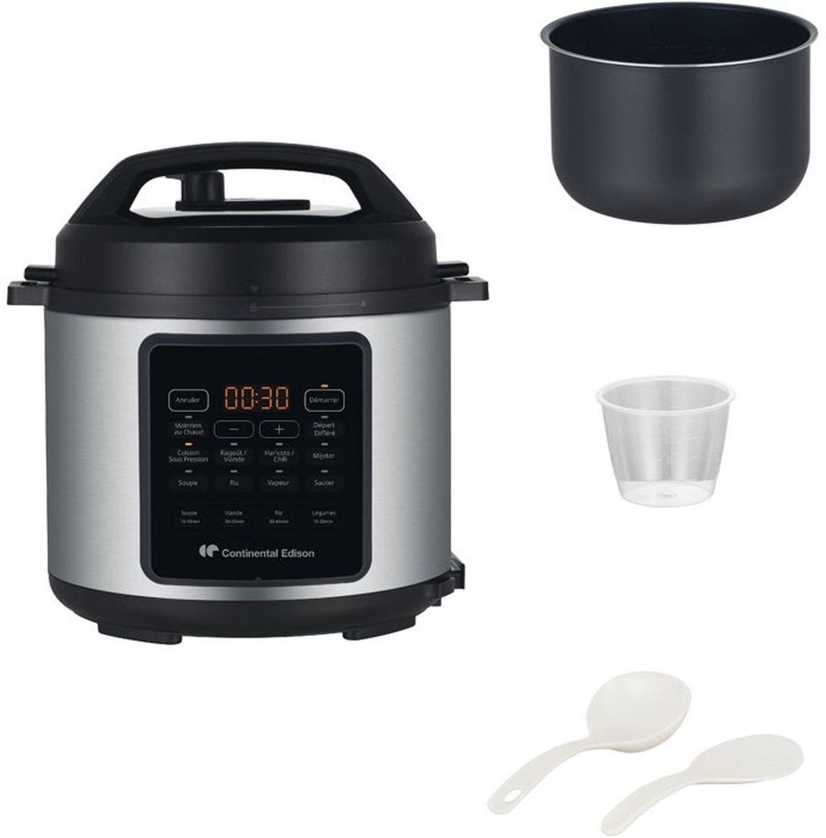 Continental Edison – CEMCSP10006L – Multicooker – Druk – 6 liter – foto 3
