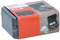 Zwart BLACK+DECKER geldkistje van metaal met uitneembare lade en 2 sleutels.