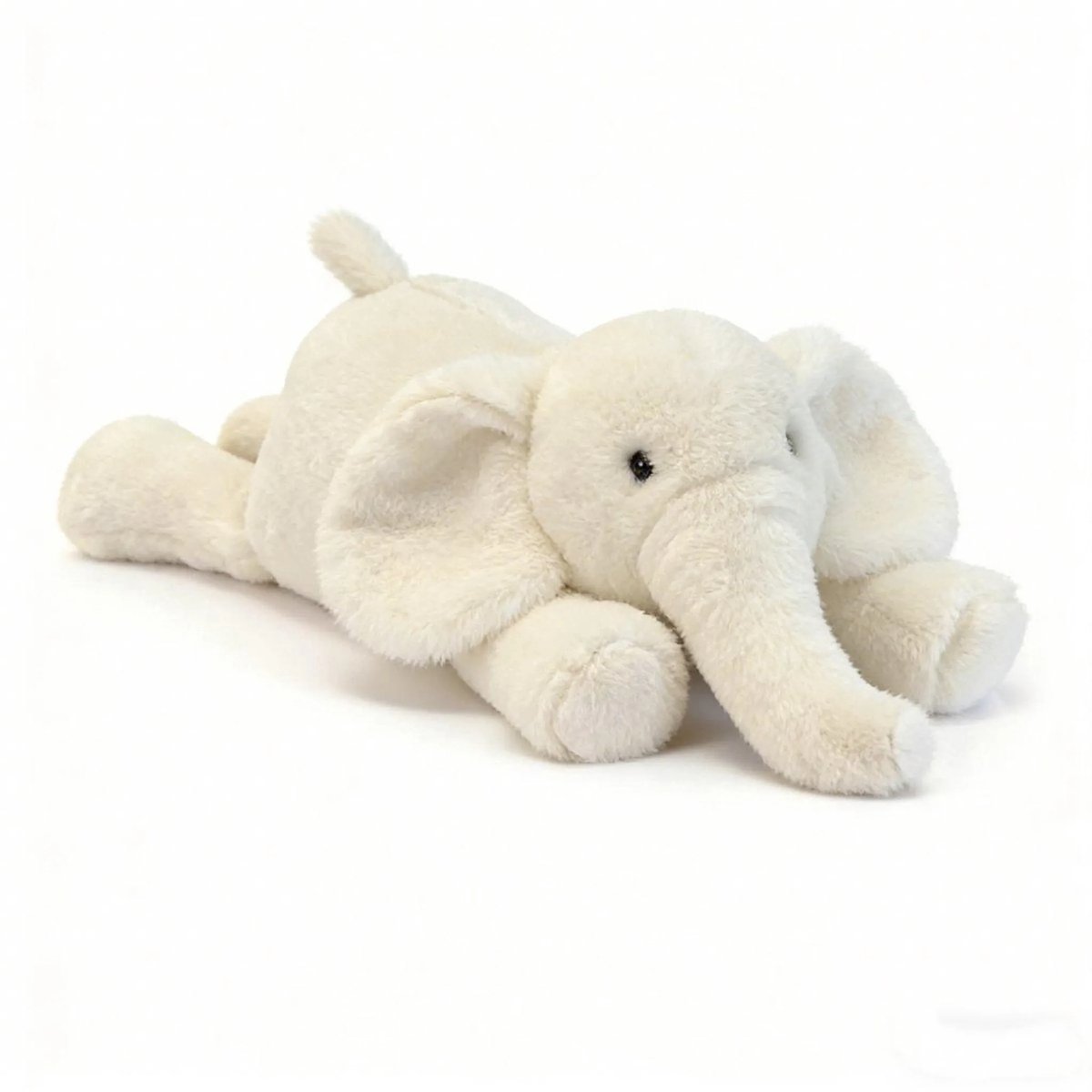 Casalora Pluche Olifant Knuffel – 56 cm – Wit – Liggend Kawaii Design – Zacht Knuffeldier – Kawaii Lichaamskussen
