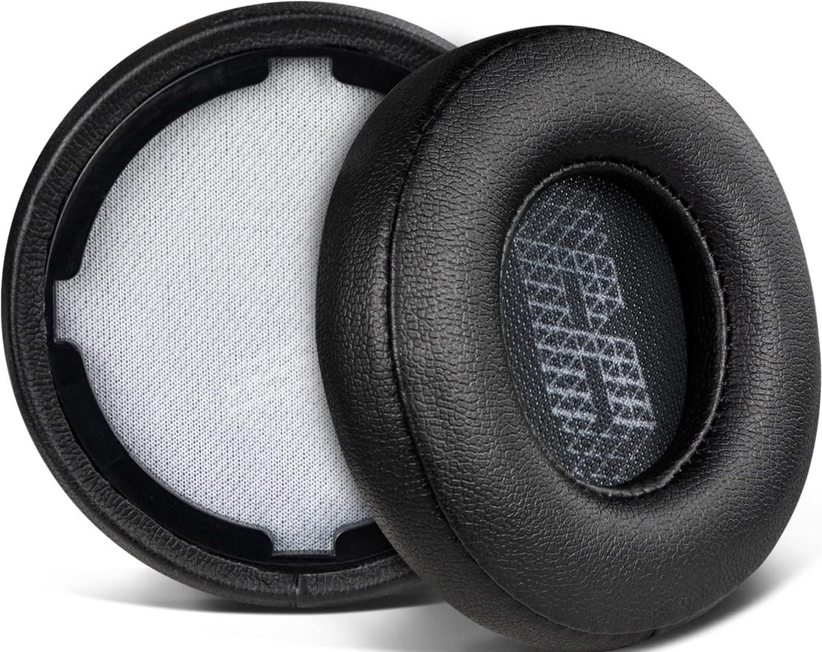 Vervangende Oorkussens voor JBL Live 400BT - Zachte Earpads van Kunstleer, Geluidsisolerende Kussens en Comfortabele Foam Kussens - Zwart