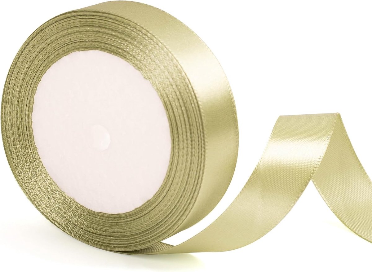 20mm Brede Saliegroene Lint voor Cadeauverpakking 22m, Stoflint voor Bruiloften, Bloemstukken en Decoratie