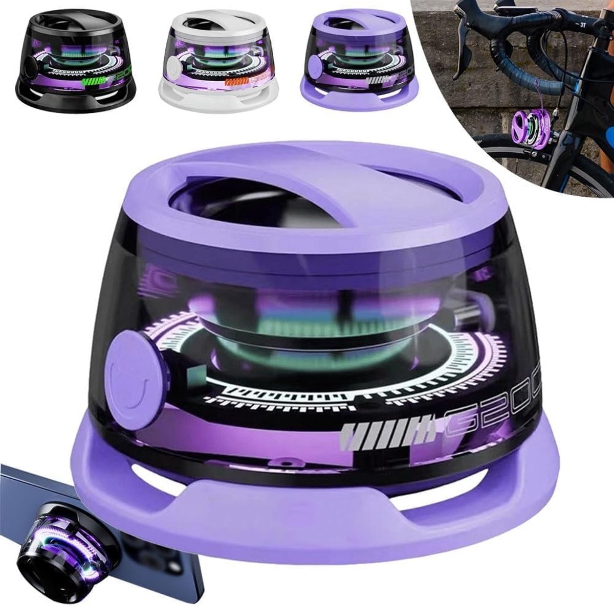 Magnetische Bluetooth-luidspreker, G200 kleine draadloze luidspreker, draagbare kleurrijke luidspreker met gekleurd licht, telefoonstandaard, luidspreker voor onder de douche, buiten, verjaardagscadeau (paars)