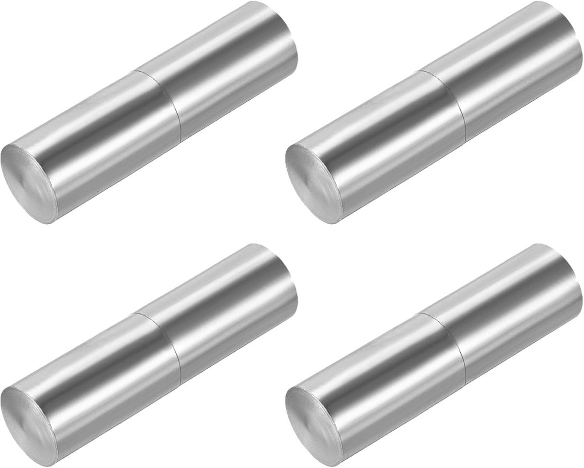 Weldbare Barrel Scharnieren 60mm x 16mm - 4 Stuks RVS Scharnierpennen voor Deuren, Poorten en Raamdecoratie