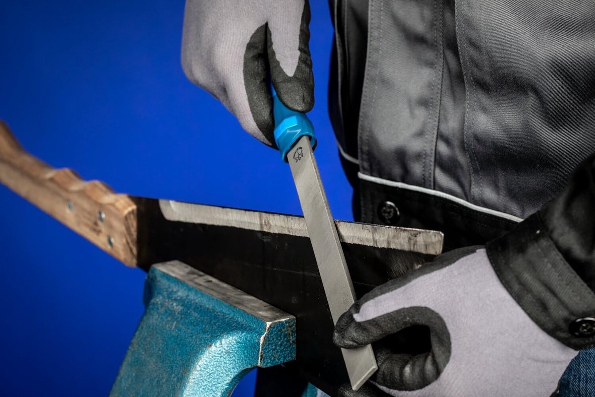 Slijpvijl - Metaalvijl - Metaal Bewerken - Ergonomisch Handvat - 200 mm - Grijs