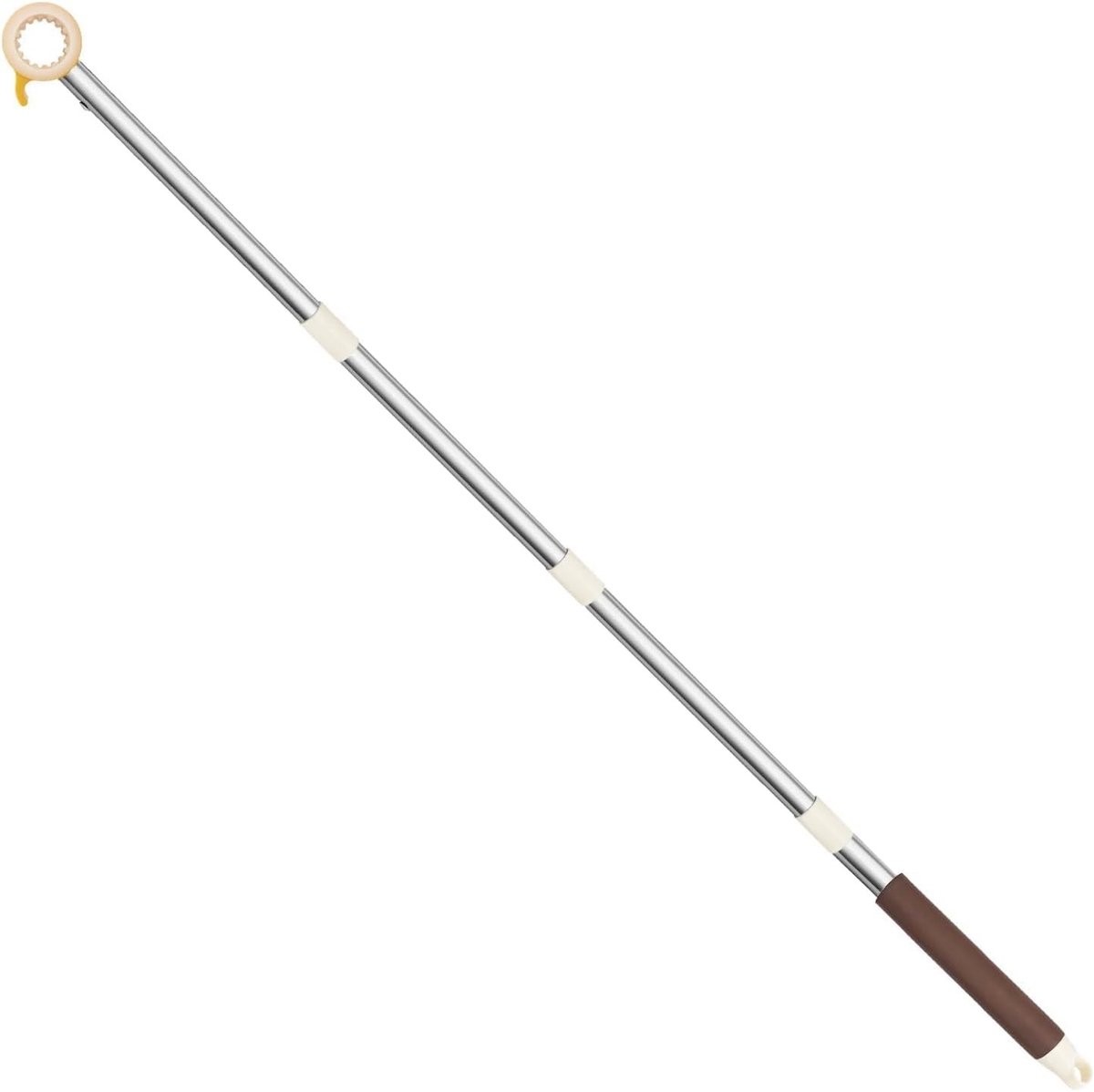 Dakraamgreepverlenging - 110 cm - Met Stokhaak van Roestvrij Aluminium - Voor Moeilijk Bereikbare Dakramen