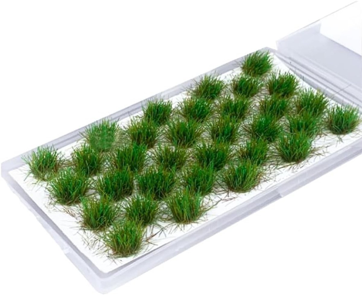 32 Stuks Statische Grasplanten Tufts Set - Miniatuur Terrain voor DIY Spoorweglandschap met Kunstmatige Decoratie