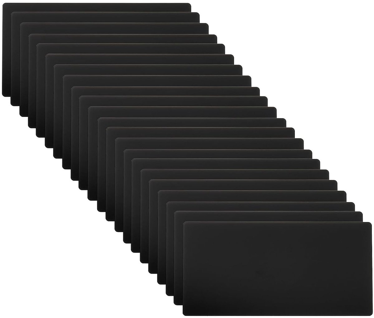 Anodized Aluminium Plaat 4 x 2 cm, 22 Stuks Hechtingsfilms voor Lasergravure, Dun en Geschikt voor DIY Projecten, Zwart