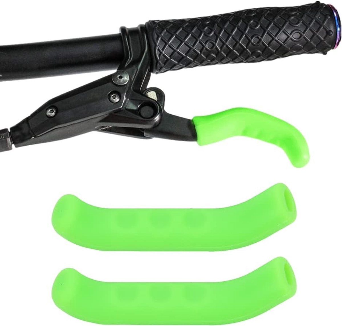 Niet-slip siliconen remhandvatbeschermers voor mountainbike en stadsfiets - Verbeter grip en controle