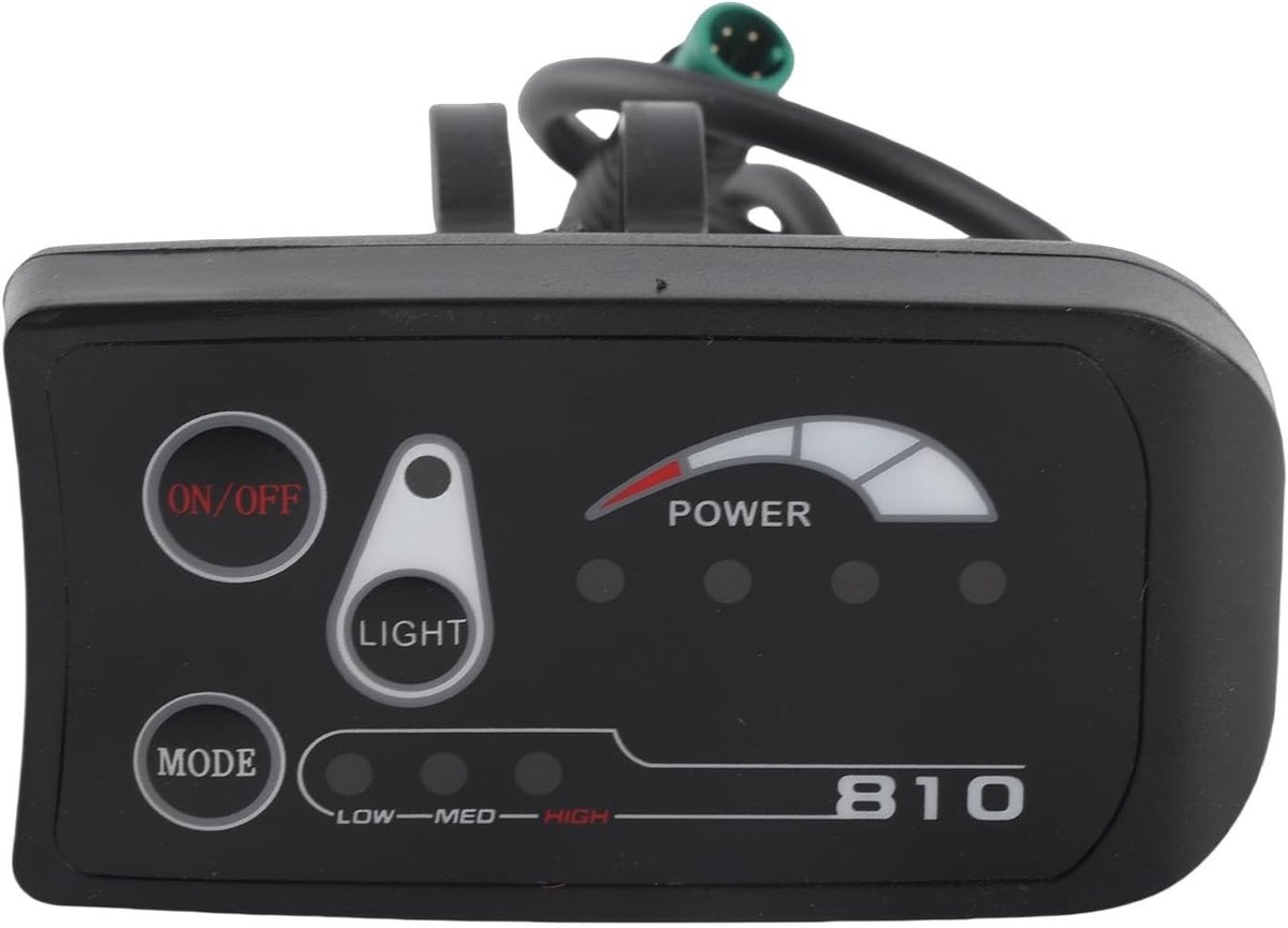 Waterdicht LED Display Control Paneel voor Elektrische Fietsen, 36V 48V S810, Aangepaste Instellingen en Compatibiliteit met Fietsmodificaties