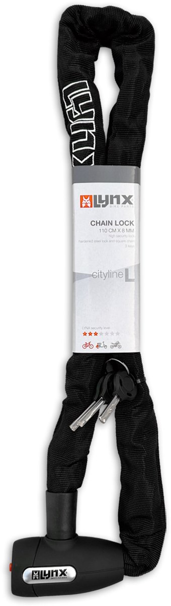 Lynx Kettingslot Cityline 1100 X 8 Mm Zwart van Lynx. — afbeelding 4
