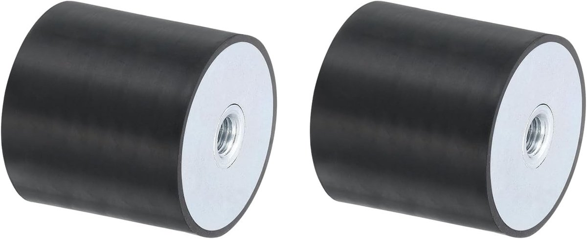2 Stuks 50x50mm M10 Rubber Schokdempers, Binnen Draad, Isolatiehouders, Antivibratie Lagers, Vervangingslagers voor Geluiddemping, Stille Platenvoet Blok