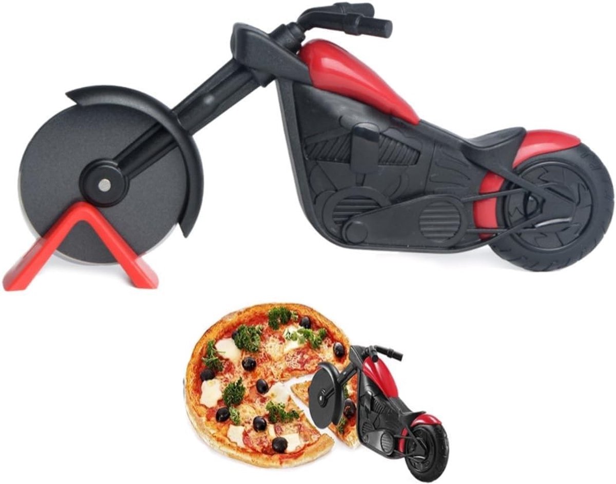 Pizzaschaar - Zwart - 21 x 9,5 cm - Roestvrij Staal - Voor Pizza-Liefhebbers