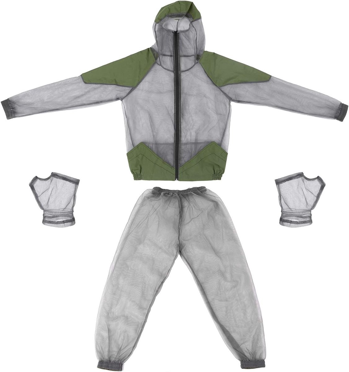 Outdoor Insectenbescherming Suit met Mesh, Hoody en Jacket voor Vissen, Jagen en Kamperen