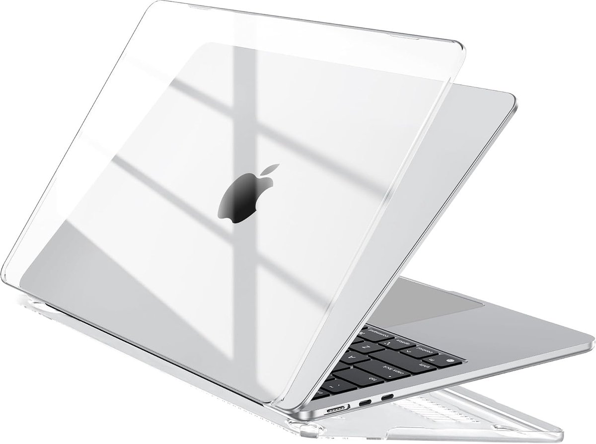 SnelShoppen - MacBook Air Hoes 13,6 inch 2026 M5 M4 M3 M2, Kristalhelder Ultra-dunne Hardshell, Krasbestendig Plastic met Kliksysteem, Compatibel met