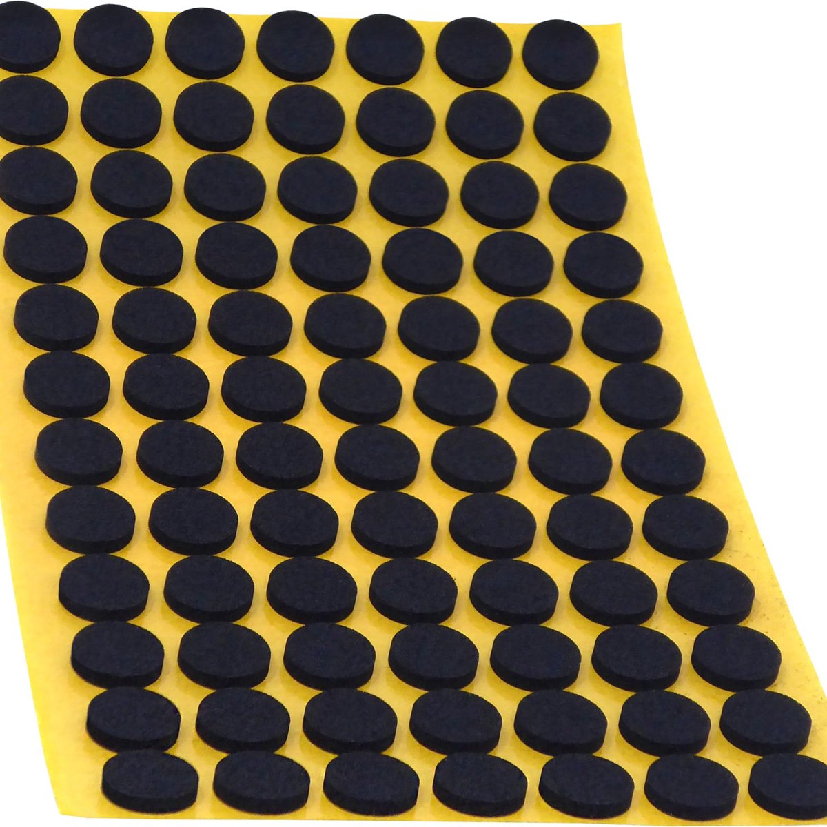 Adsamm® / 84 x zelfklevende anti-slip pads/zwart/Ø 12 mm/rond, / stick -on antislip EPDM rubberen - ShopVlot