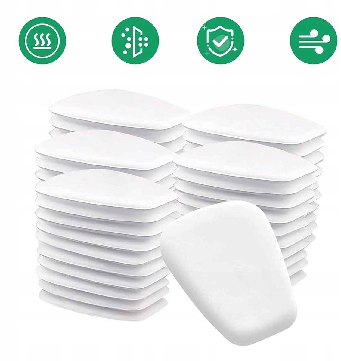50x Universele Stofmasker Filters P2 KN95 Trapezium Vorm