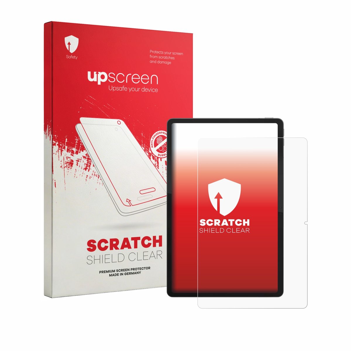 upscreen - Screenprotector voor Lenovo Idea Tab Plus 12.1" (Portret-Modus) - Folie Beschermfolie transparant