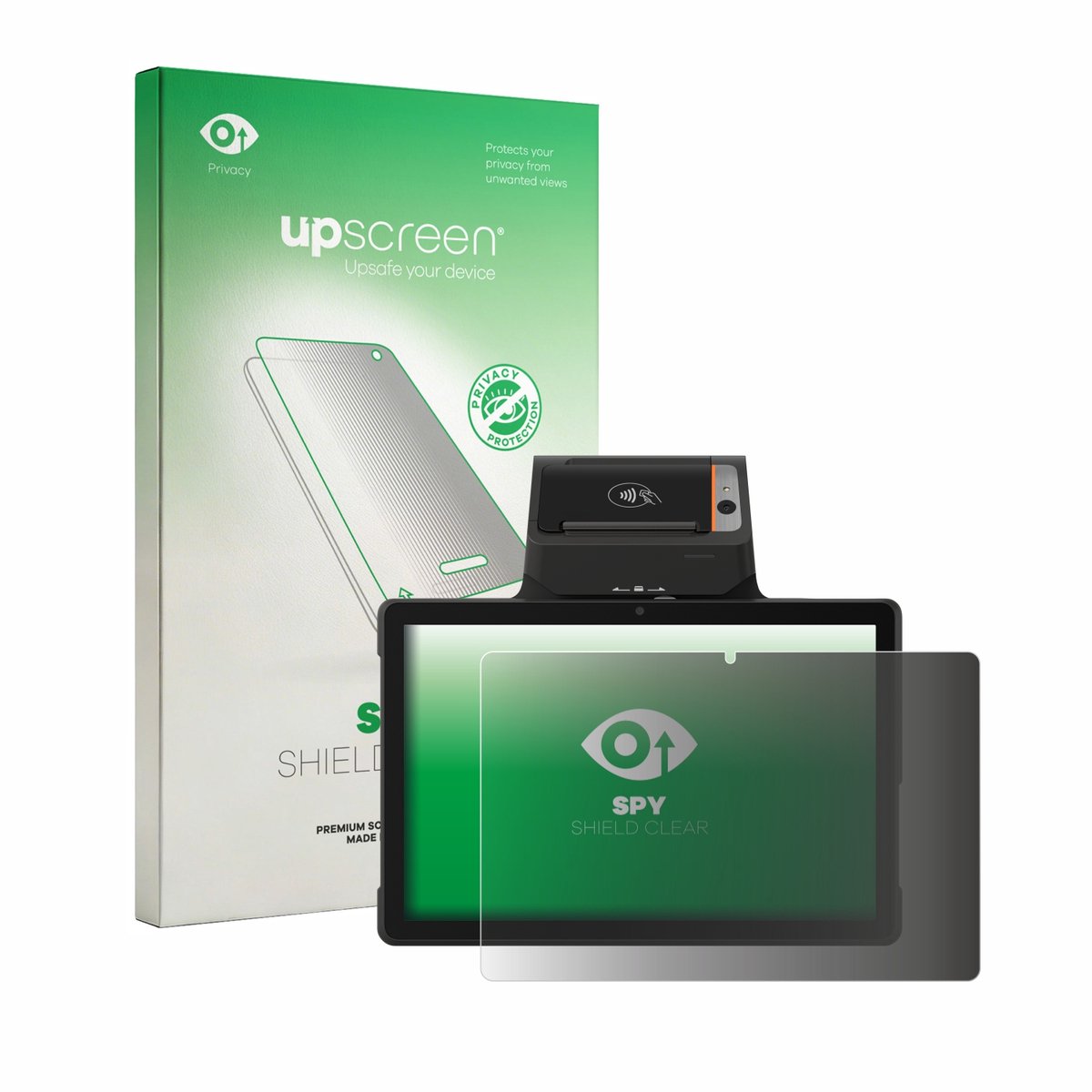 upscreen - privacy screenprotector voor Sunmi P3 Mix 58mm - Folie Beschermfolie Blauwlichtfilter