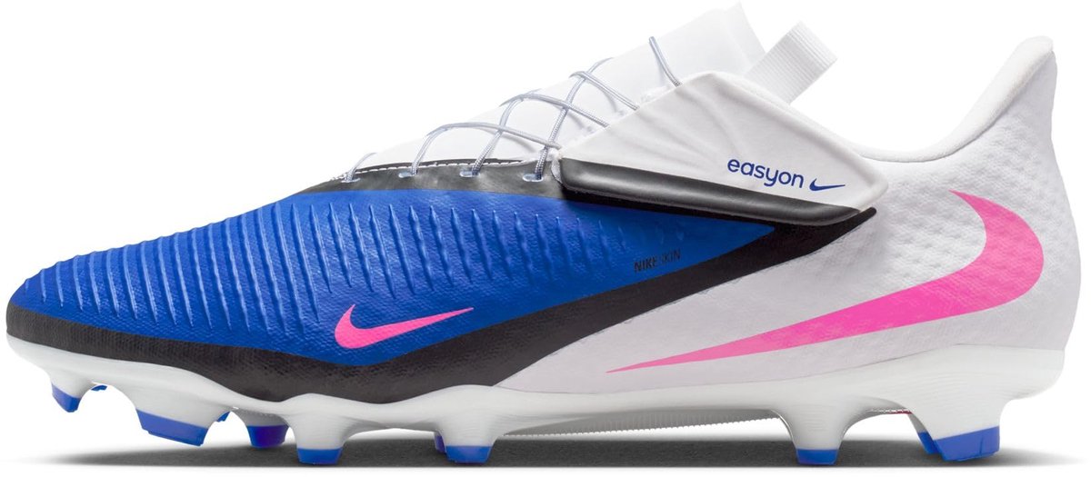 NIKE PHANTOM 6 LOW ACADEMY FG/MG RACER WHT 9 Blauw