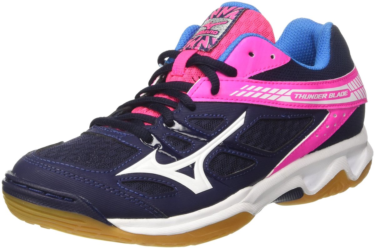 Mizuno Thunder Blade W - Hardloopschoen - Marine Roze Fluo - 37