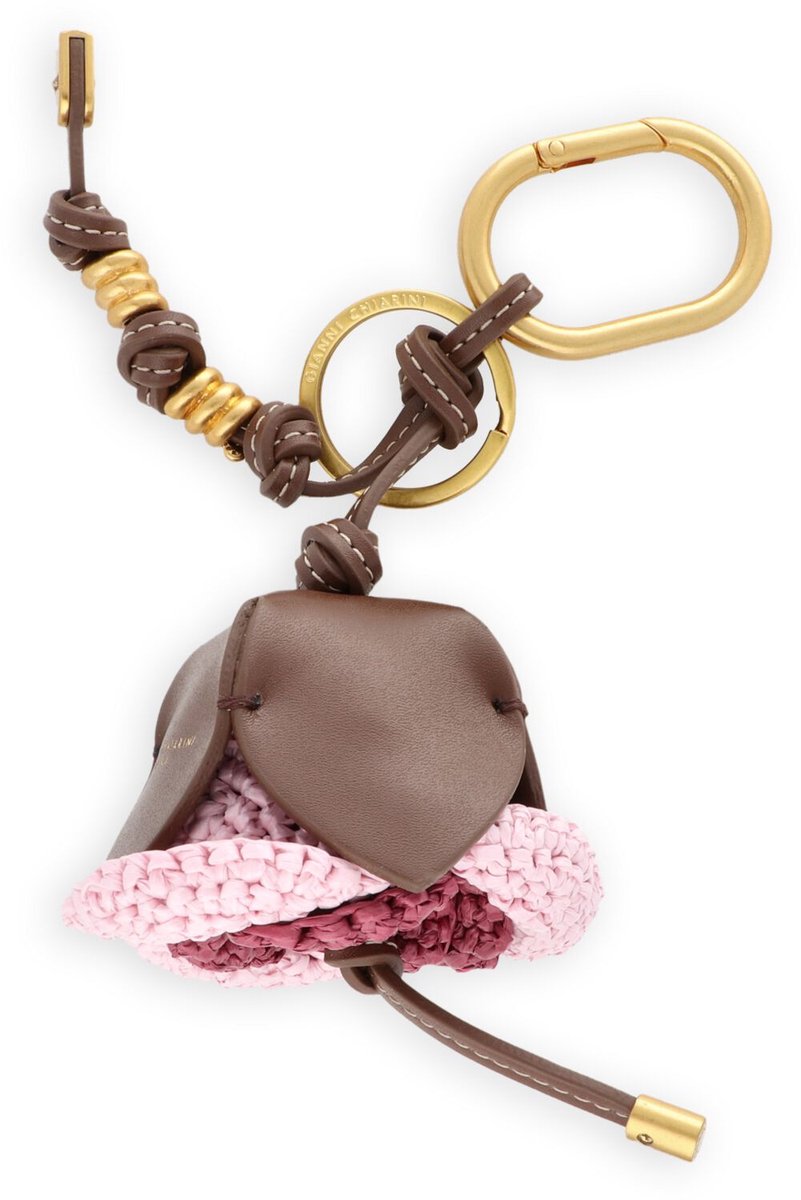 Gianni Chiarini Charm Straw Flower Bag charms Dames - Multi - Maat ONESIZE