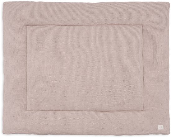 Roze gebreid boxkleed van 75x95cm met een centraal vlak.