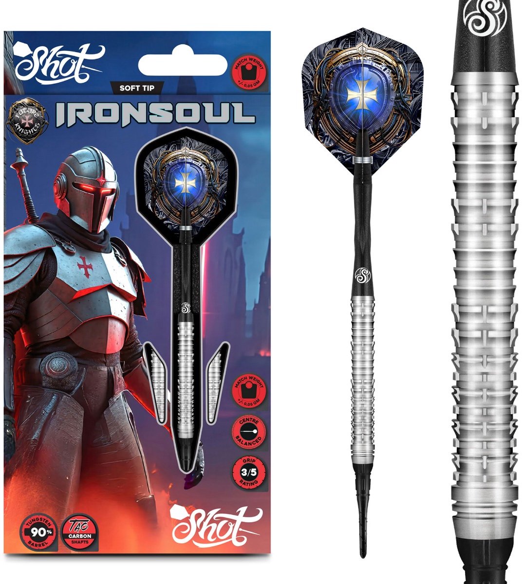 Shot Future Knights Ironsoul 90% - Soft Tip Darts