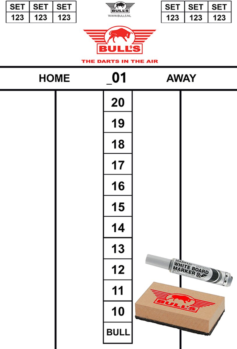 Bull's Scoreset Flex 45x30