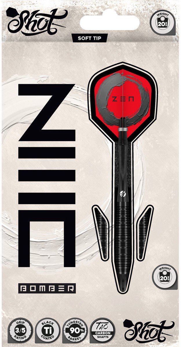 Shot Zen Bomber 90% - Soft Tip Darts van Shot! — afbeelding 2