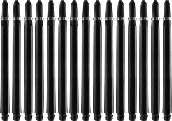 Bull's - 5-Pack Nylon The Original Long + Ring - Black - Dart Shafts van Bull's — afbeelding 3