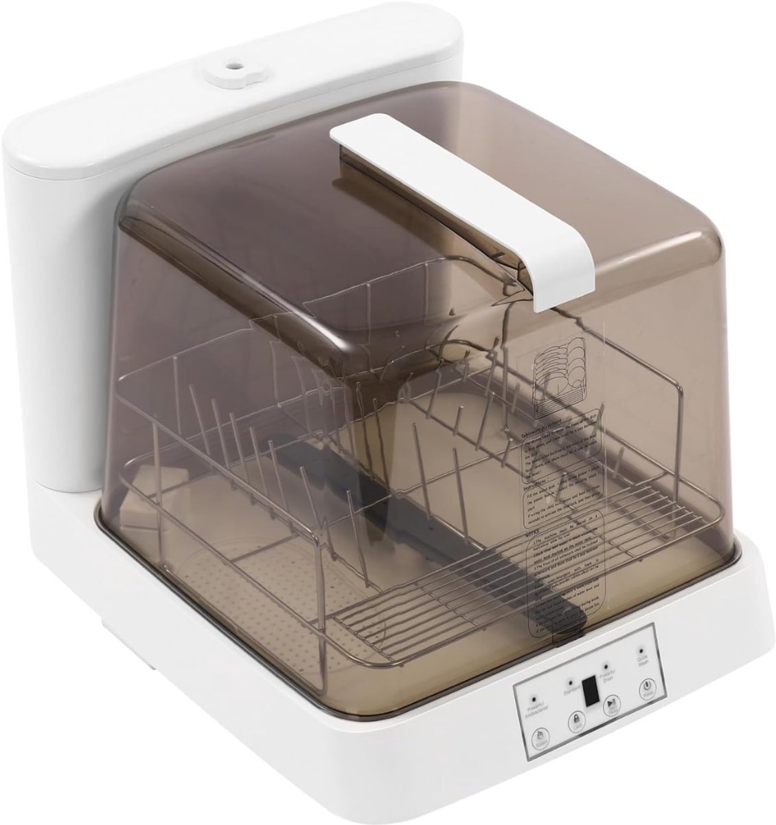 Allvia® Mini Vaatwasser - Kleine Vaatwasser - Vrijstaande Vaatwasser - met 360° Draaibare Spuitmond - met Meerdere Reinigingsmodi