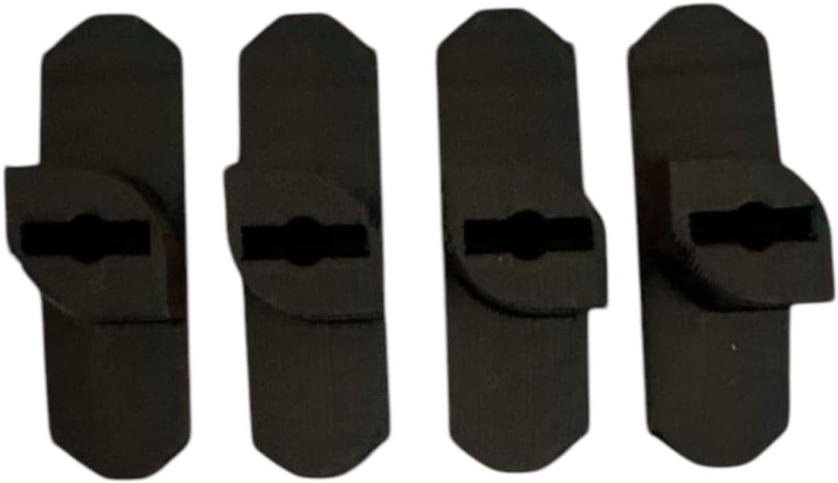 Kapstokhaken akoustisch paneel - Kapstokhaken akoestisch paneel - Zwart - 10 mm - Boorloze Ophangoplossing - Voor Kunstwerken en Foto's