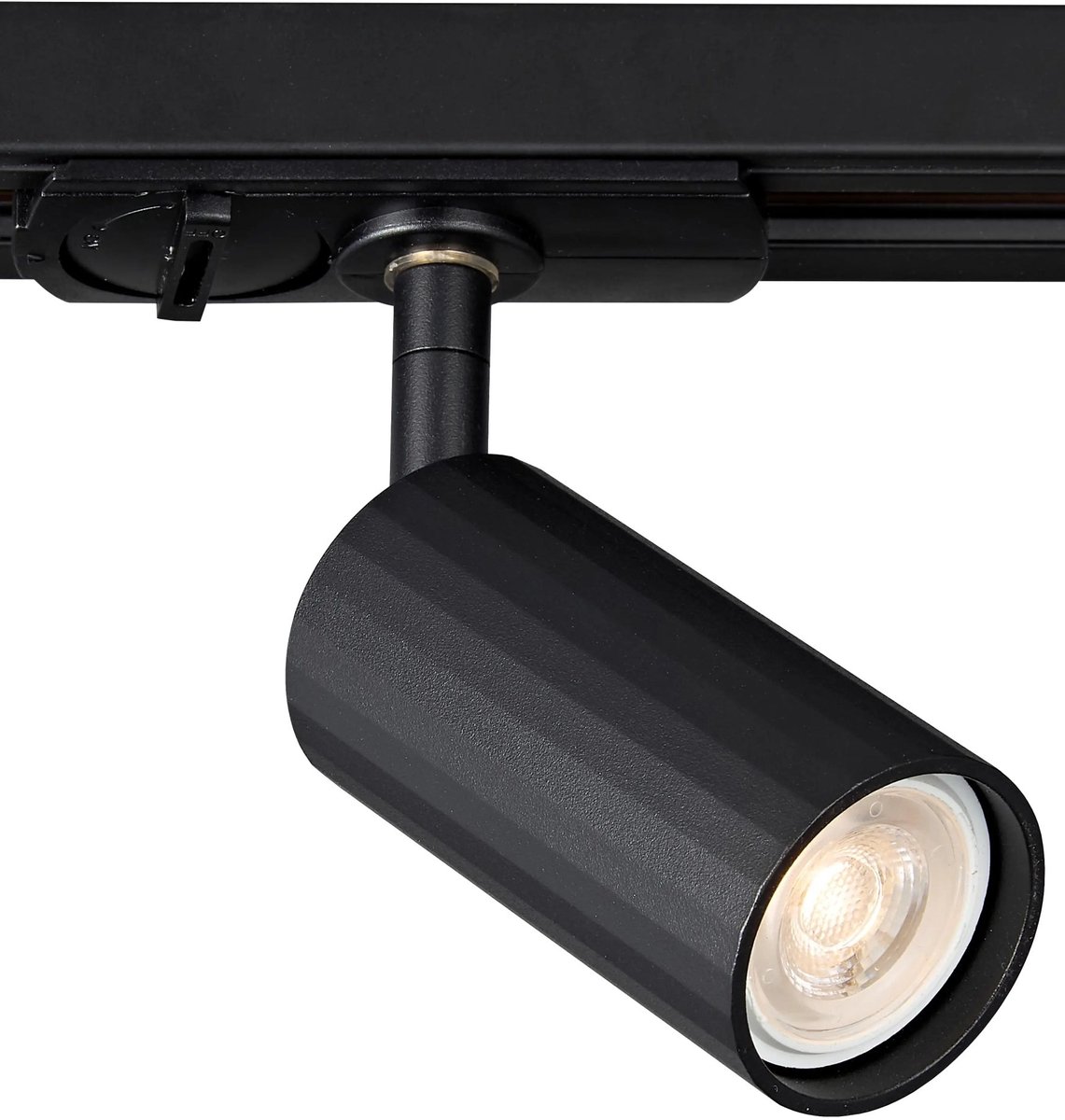 Oryx railspot met MR11-fitting voor monofase railsysteem, aluminium, zwart, lichtbron niet inbegrepen, dimbaar