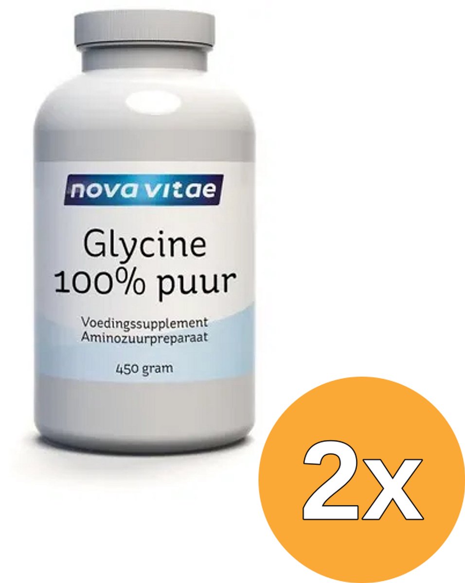 2x Nova Vitae Glycine 100% puur (450 gr)