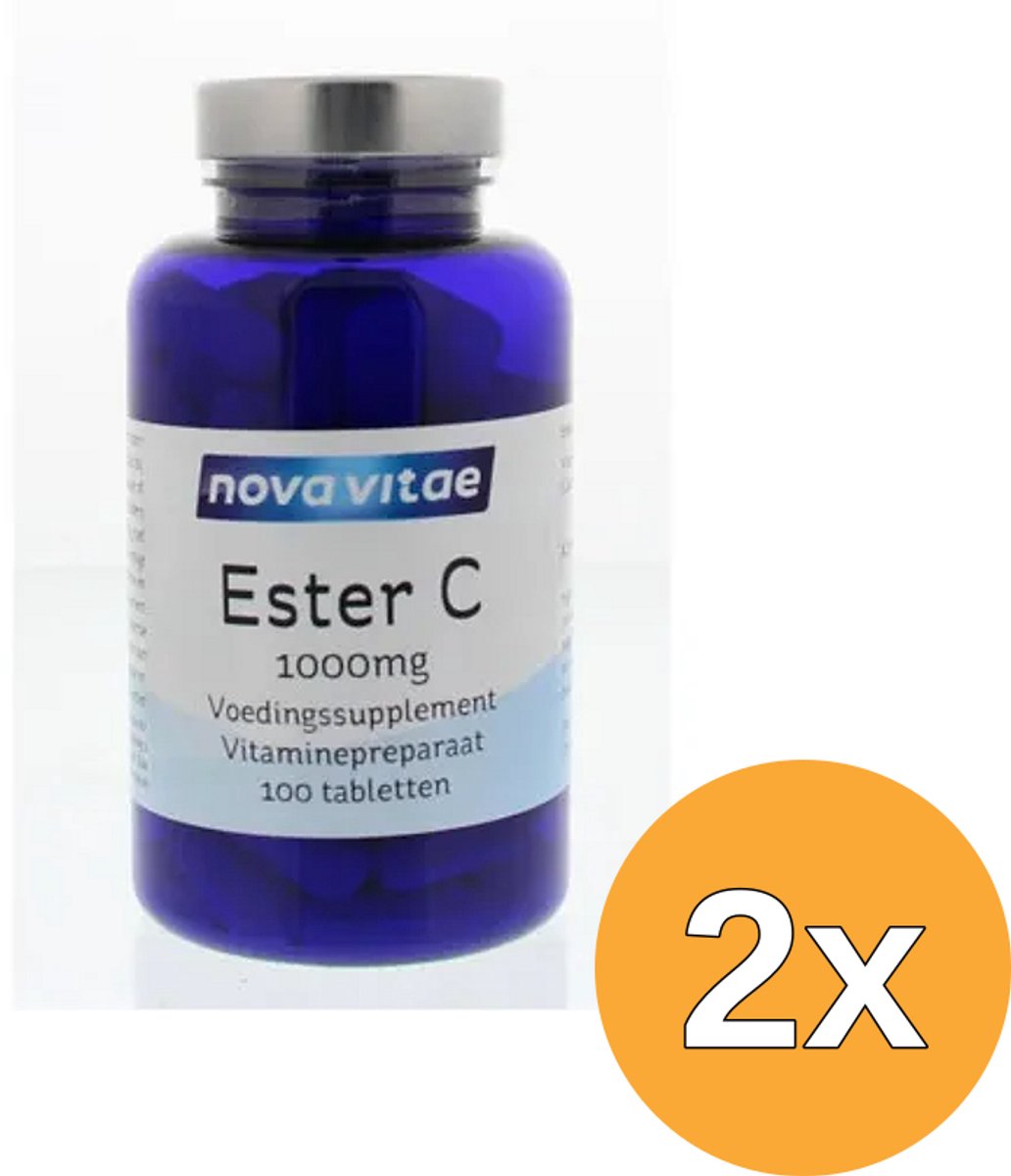 2x Nova Vitae Ester C 1000 mg (100 tabletten)