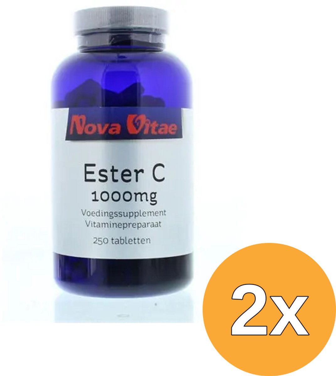 2x Nova Vitae Ester C 1000 mg (250 tabletten)