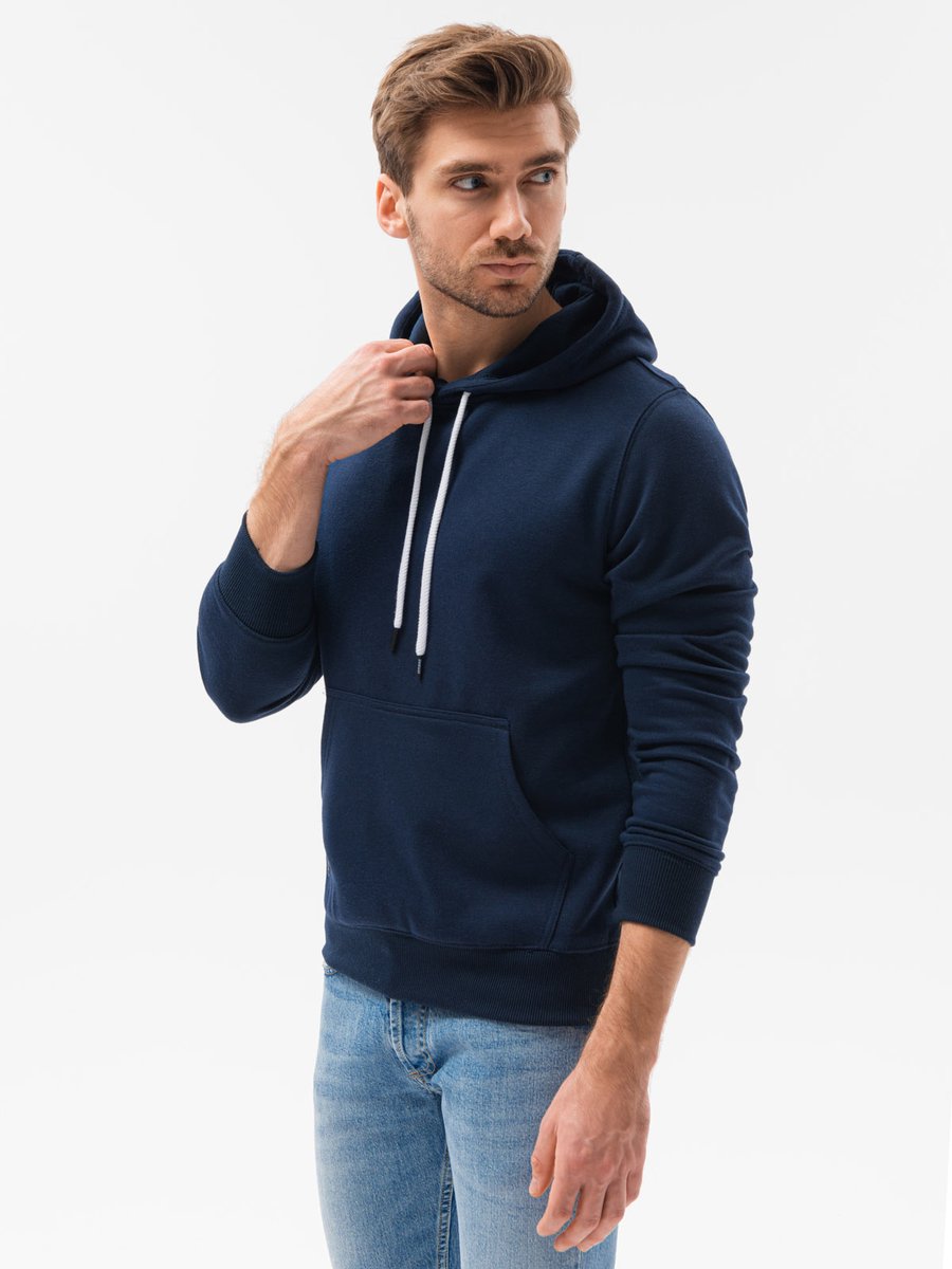 Ombre - Herenhoodie - Navy - Kangoeroezak