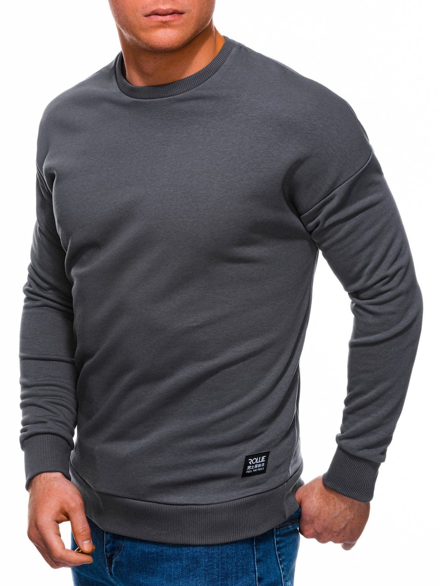 Roly - Heren Sweater - Grijs Antraciet - Normalfit - Sale