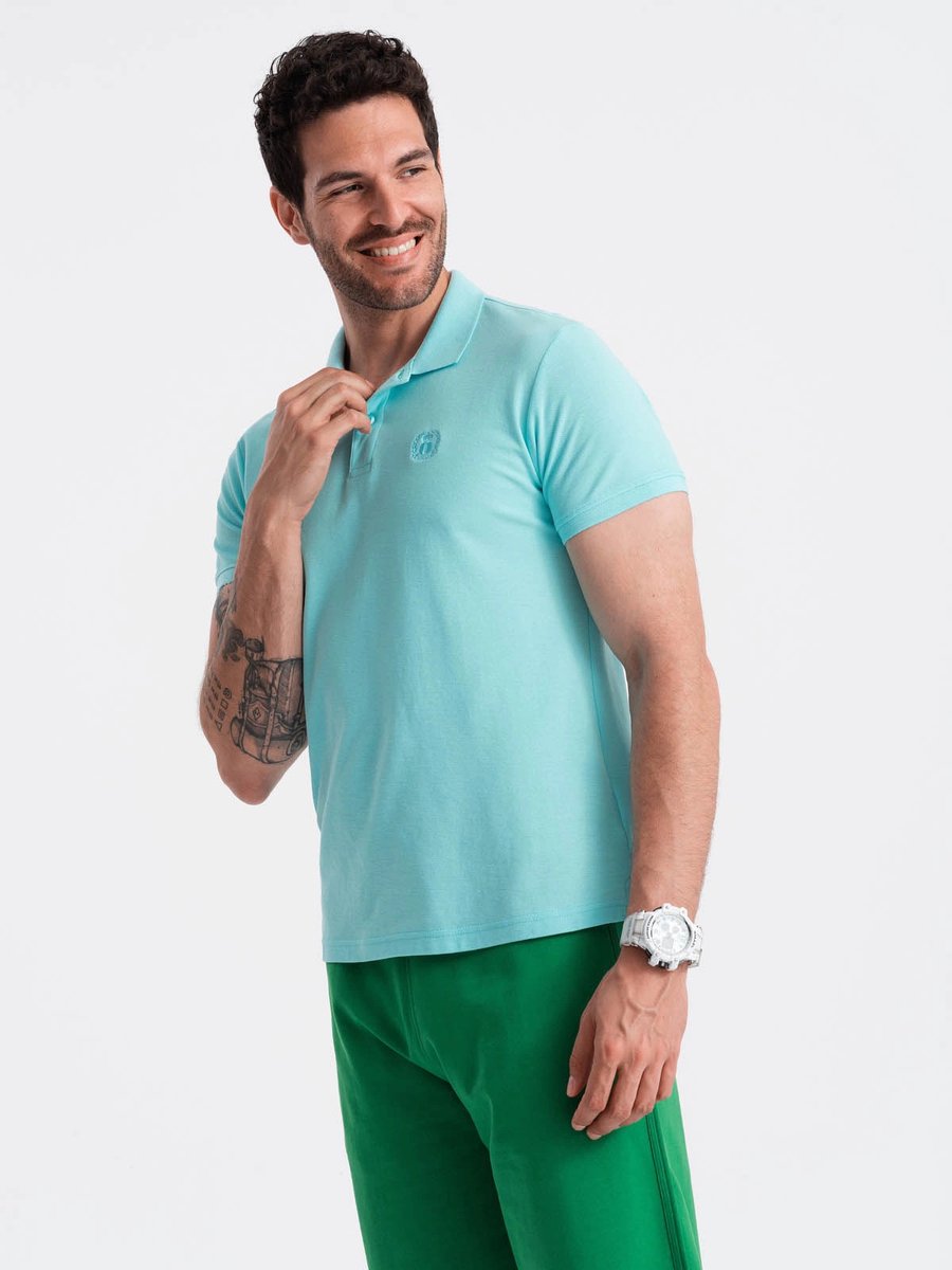 Italian Style - Poloshirt Heren - Korte Mouw - Mint - Italianstyle