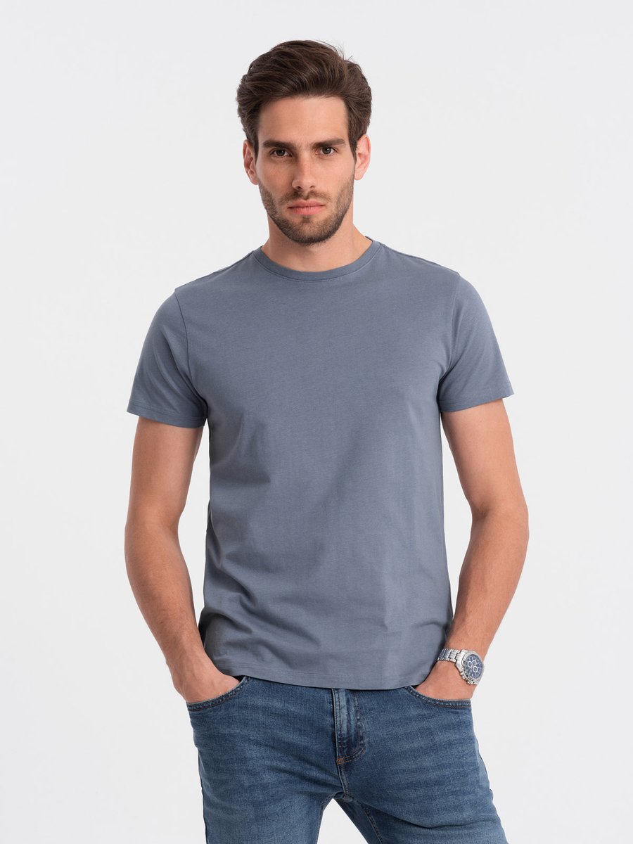 Ombre - Ghost - T-Shirt Heren - Denim - Modaitalia