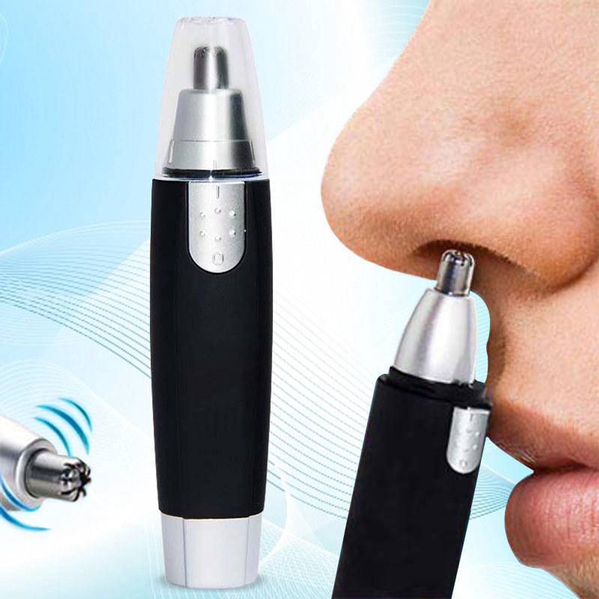 Elektrische neushaartrimmer, professionele oorhaartrimmer, unisex trimmer op batterijen