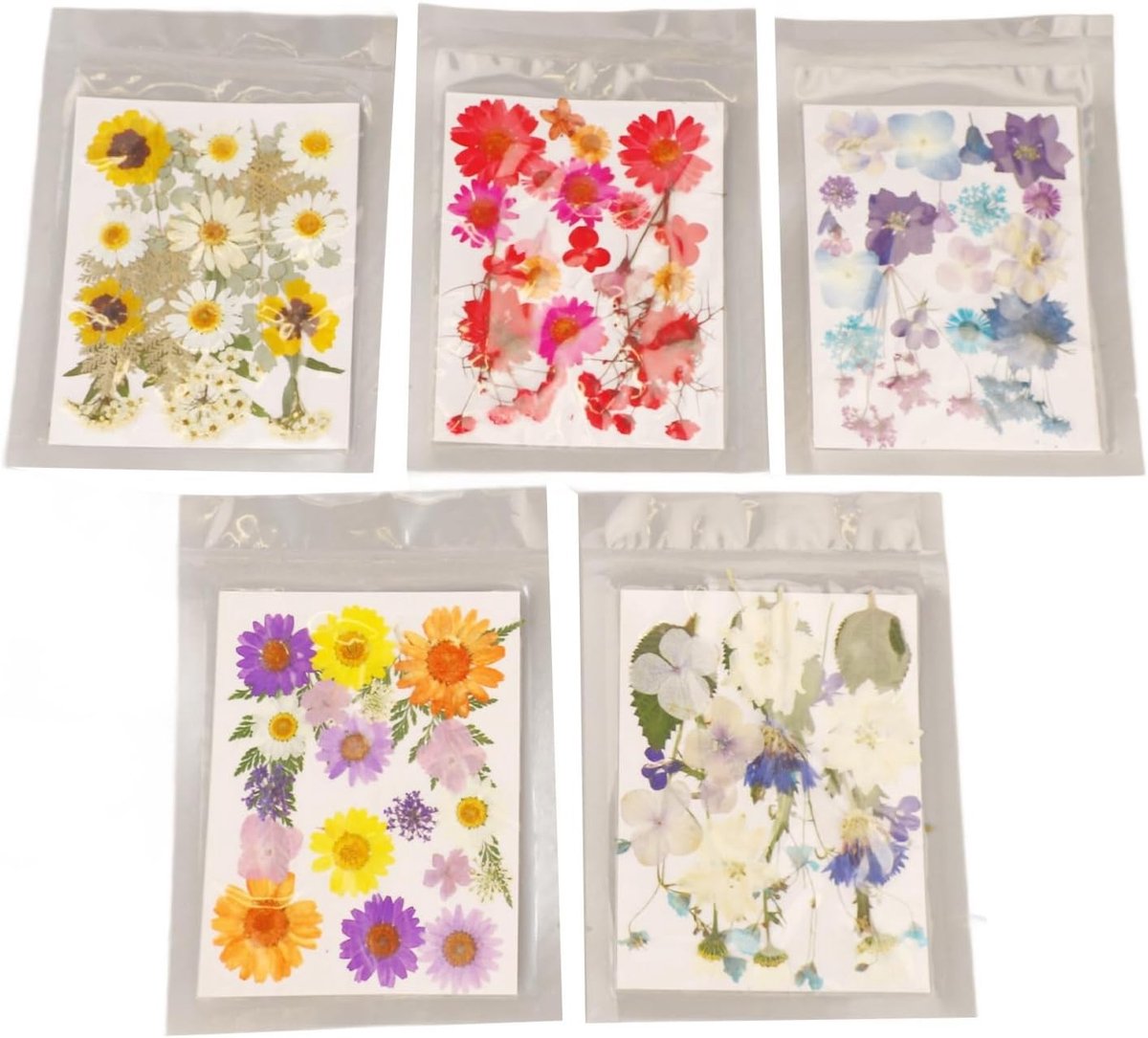 Gedroogde Bloemen in Bulk, Eetbare Bloemen voor Scrapbooking, Multifunctionele Kleurige Bloemen voor Creatieve DIY Projecten