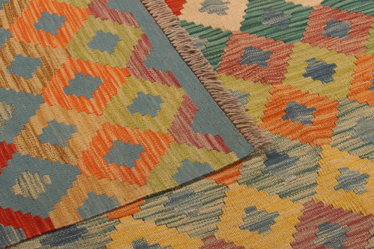 Traditioneel Uniek Handgemaakt Ghazni Wol Kilim Tapijt