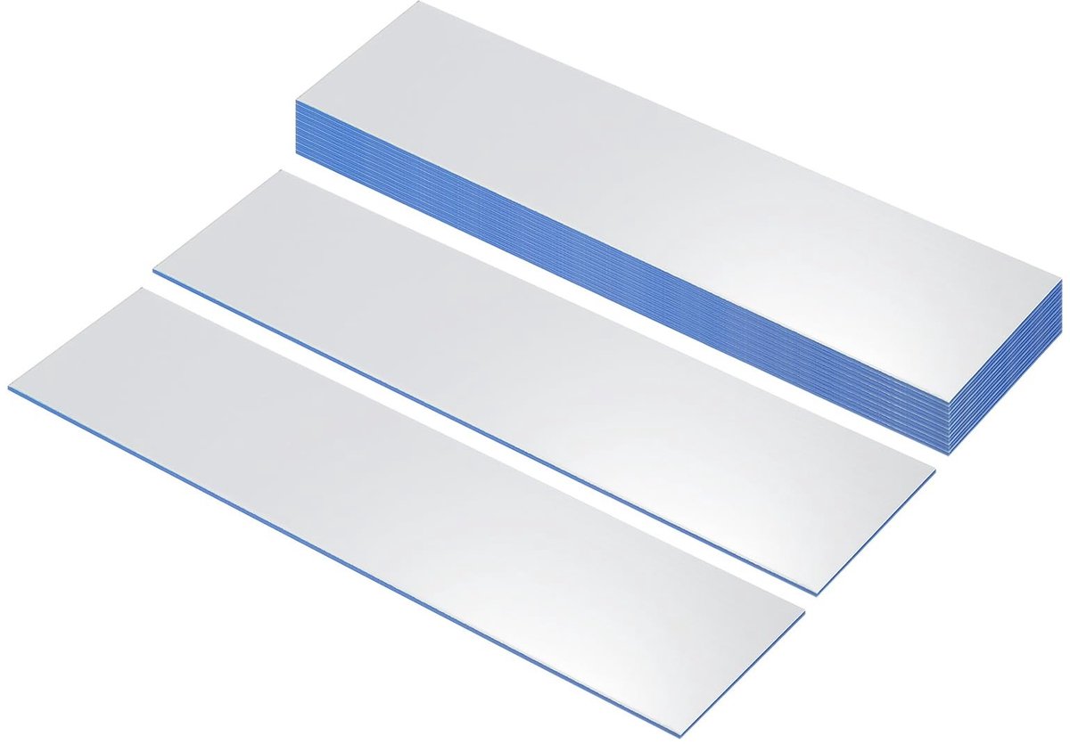 Elzusha - 16 Stuks Blank Naamplaten voor Lasergraveren